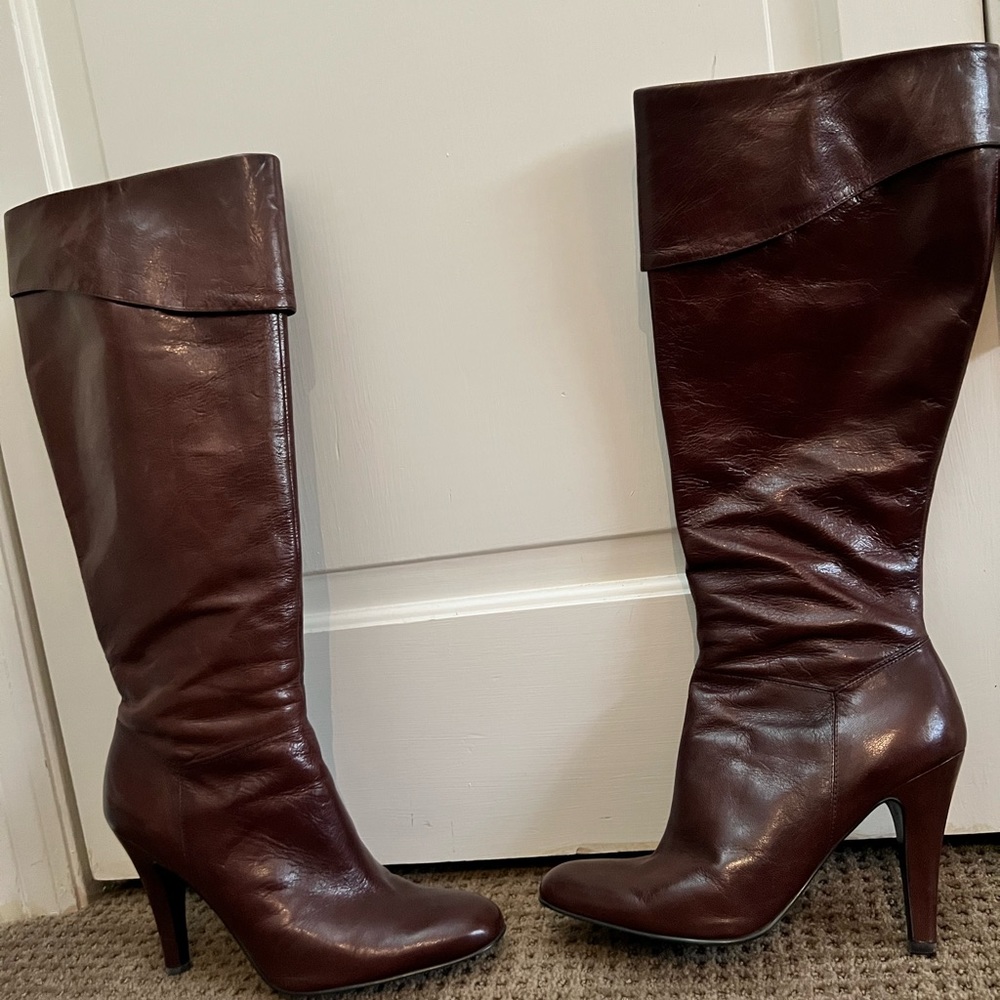 Rich brown high heel boots- Enzo Angiolini